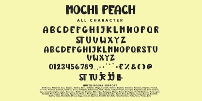 Mochi Peach Font Poster 7