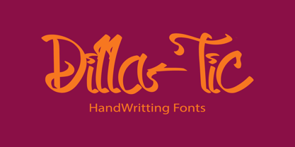 Dilla Tic Font Poster 5