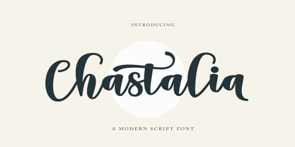 Chastalia Script Font Poster 1