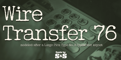 Wire Transfer 76 Font Poster 1