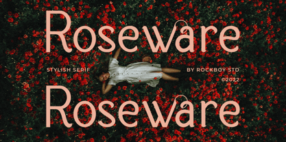 Roseware Font Poster 1