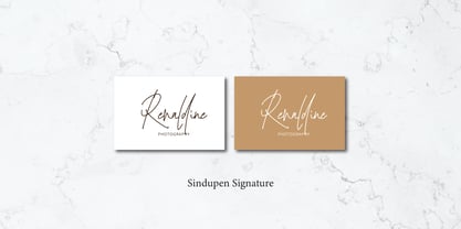 Sindupen Signature Font Poster 6