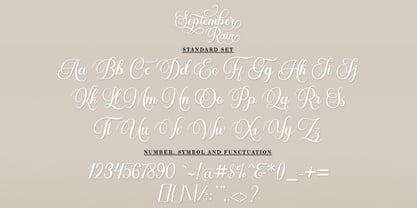 September Rain Script Font Poster 7