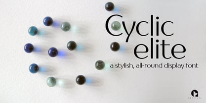 Cyclic Elite Font Poster 5