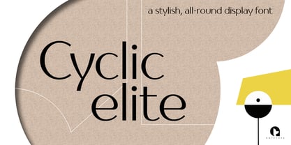 Cyclic Elite Font Poster 7