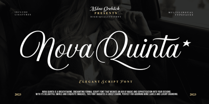 Nova Quinta Font Poster 1