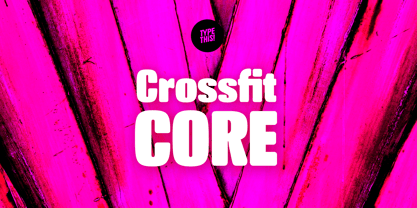 Crossfit Core Font Poster 1