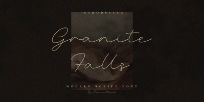 Granite Falls Font Poster 1