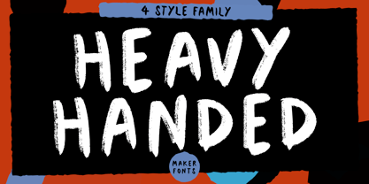 MF Heavy Handed Font Poster 1