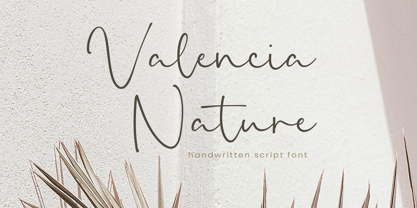 Valencia Nature Font Poster 1