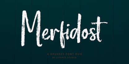 Merfidost Brush Font Poster 1
