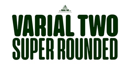 Varial Two Super Rounded Font Poster 1