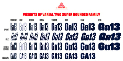 Varial Two Super Rounded Font Poster 9