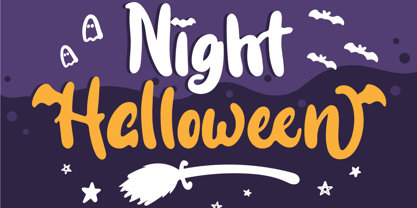 Night Halloween Font Poster 1