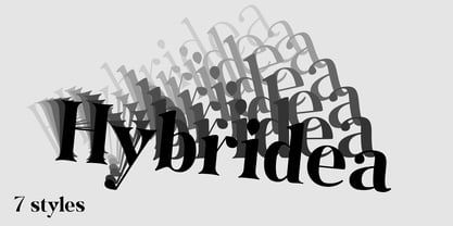 Hybridea Font Poster 2