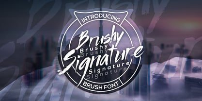 Brushy Signature Font Poster 1