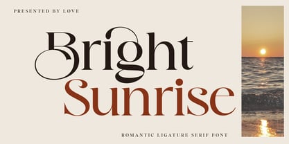 Bright Sunrise Font Poster 1
