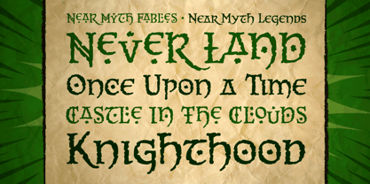 Near Myth Font Poster 2