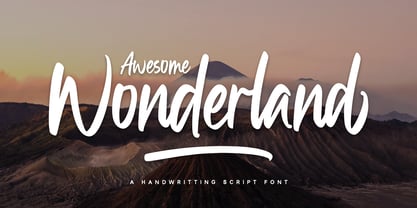 Awesome Wonderland Font Poster 1