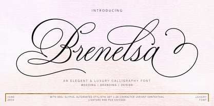 Brenelsa Font Poster 1