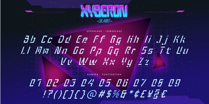 Xyberon Font Poster 4