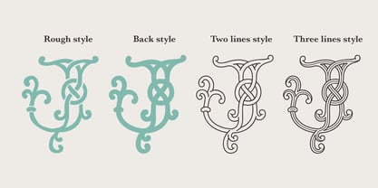 Celtic Monograms Fuente Póster 3