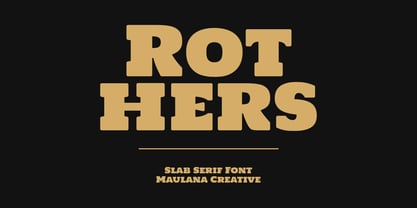 MC Rothers Font Poster 1