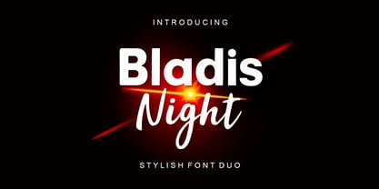 Bladis Night Font Poster 1