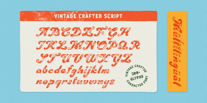 Vintage Crafted Font Poster 8