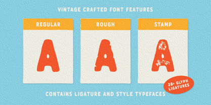 Vintage Crafted Font Poster 6