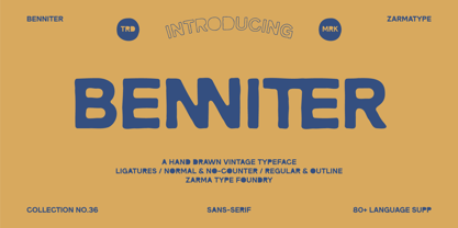 Benniter Font Poster 1