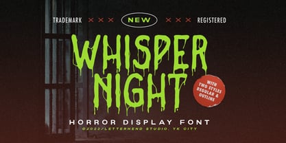 Whisper Night Font Poster 1