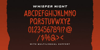 Whisper Night Font Poster 7