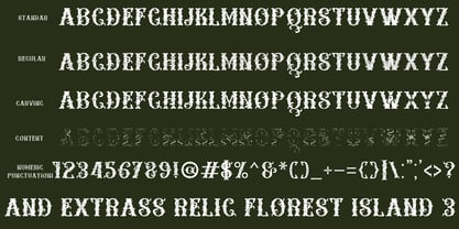Relic Forest Island 3 Font Poster 8
