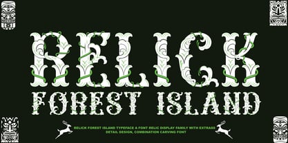 Relic Forest Island 3 Font Poster 1