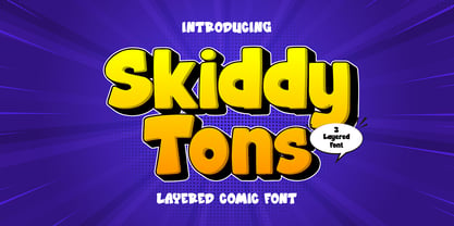 Skiddy Tons 3d Font Police Poster 1