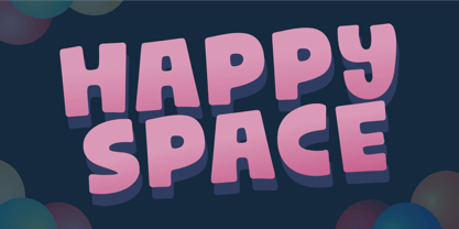 Happy Space Font Poster 1