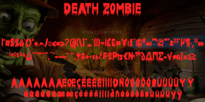 Death Zombie Font Poster 7