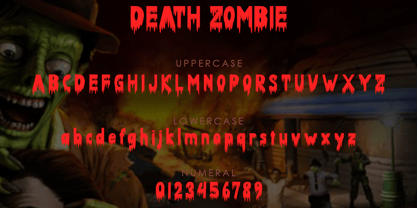 Death Zombie Font Poster 6