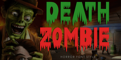 Death Zombie Font Poster 1