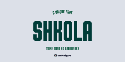 Shkola Font Poster 1