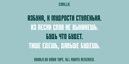 Shkola Font Poster 4