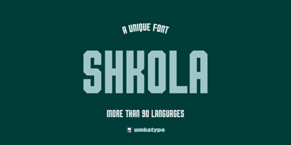 Shkola Font Poster 11