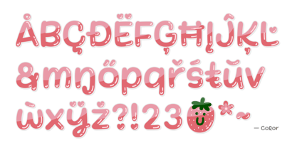 StrawberryMilk Font Poster 2