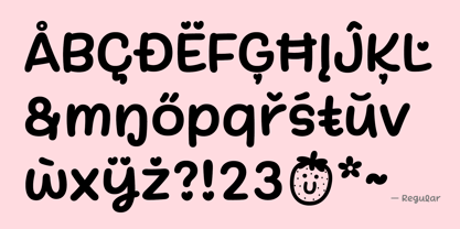 StrawberryMilk Font Poster 4