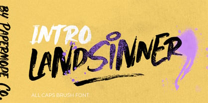 Landsinner Brush Font Poster 1