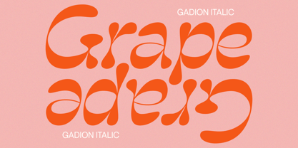 Gadion Font Poster 2