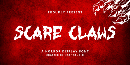 Scare Claws Font Poster 1