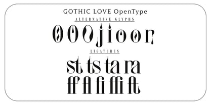 Gothic Love Font Poster 9