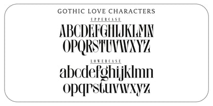 Gothic Love Fuente Póster 4